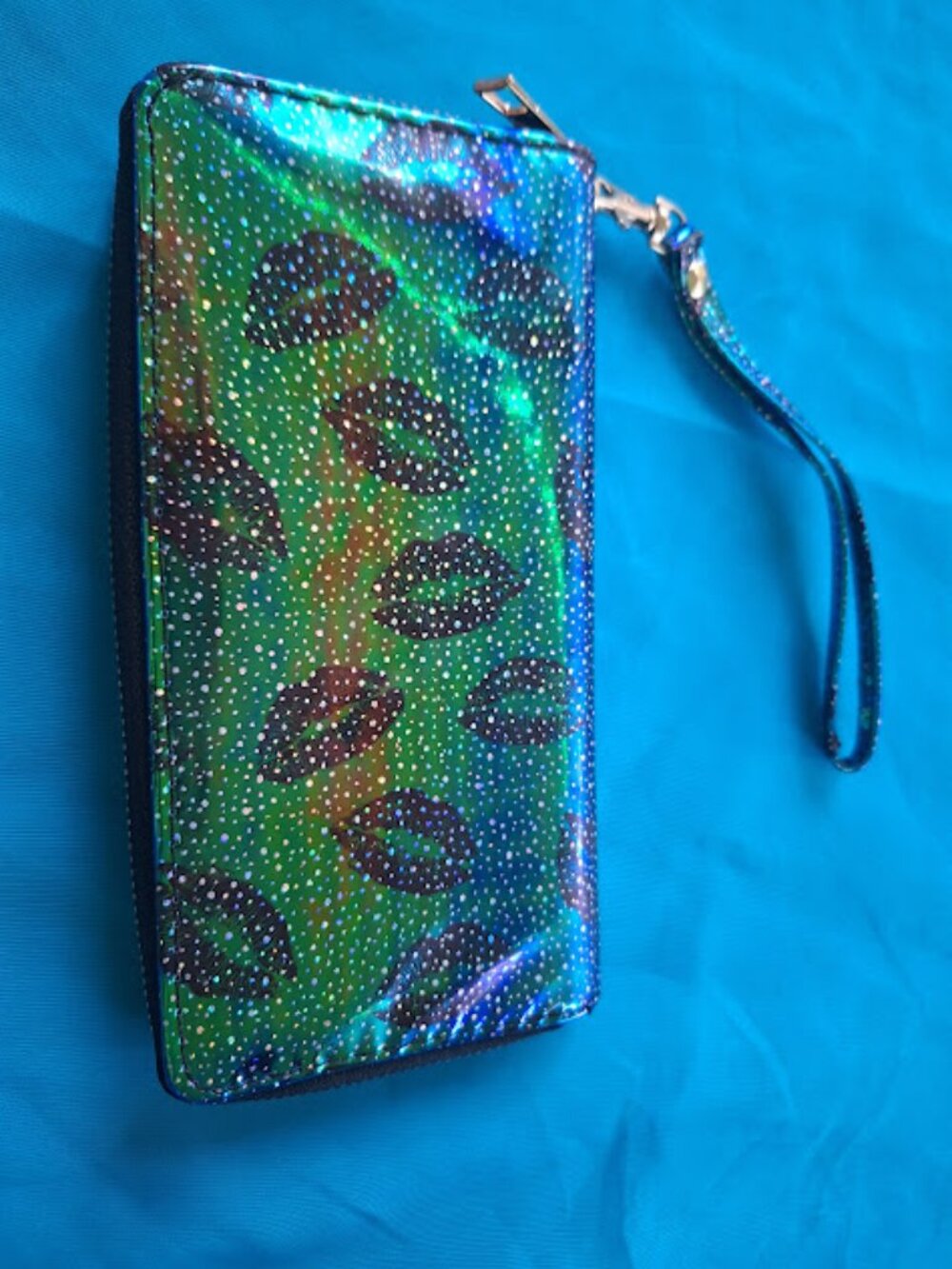 Iridescent  Wallet with wristlet